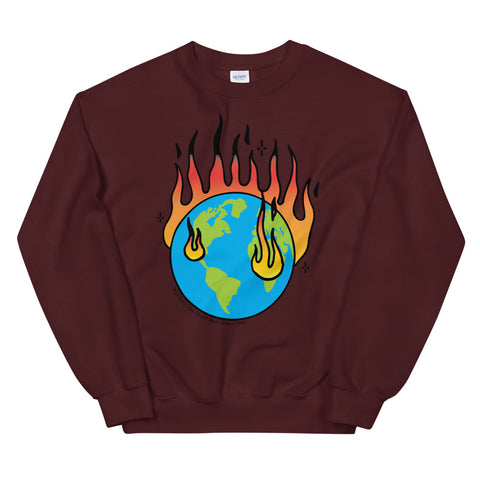 AS THE WORLD BURNZ CREWNECK SWEATER
