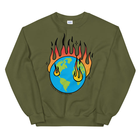 AS THE WORLD BURNZ CREWNECK SWEATER