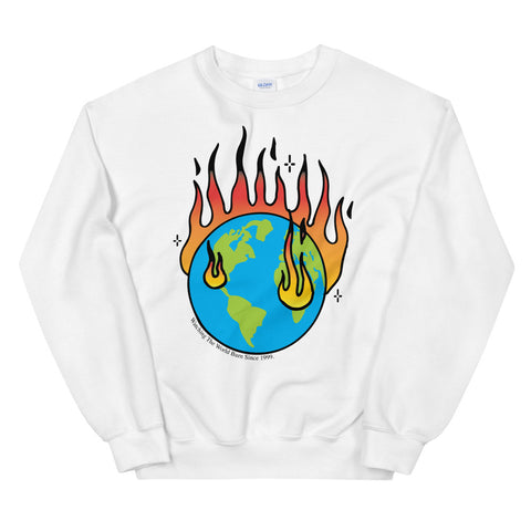 AS THE WORLD BURNZ CREWNECK SWEATER